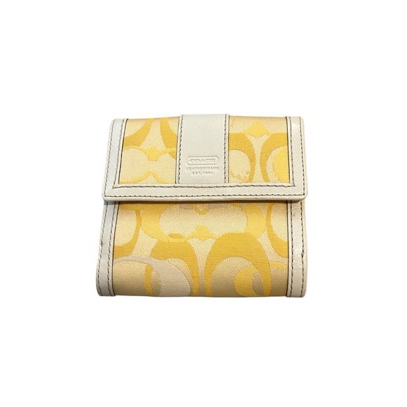 Yellow Coach Wallet - Picture 1 of 8